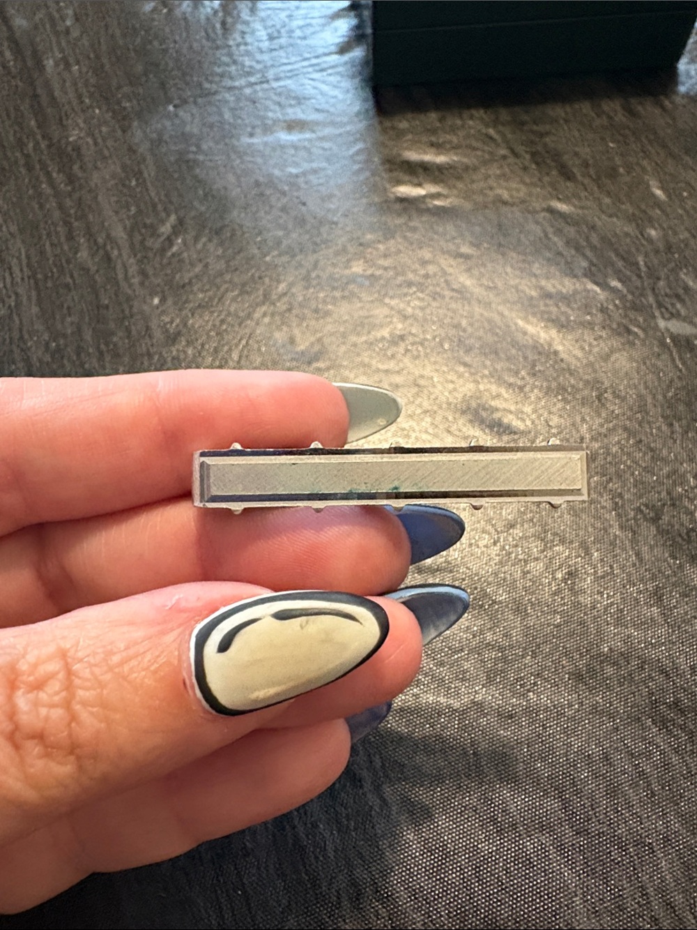 Vintage Swank Silver Tone Tie Clip